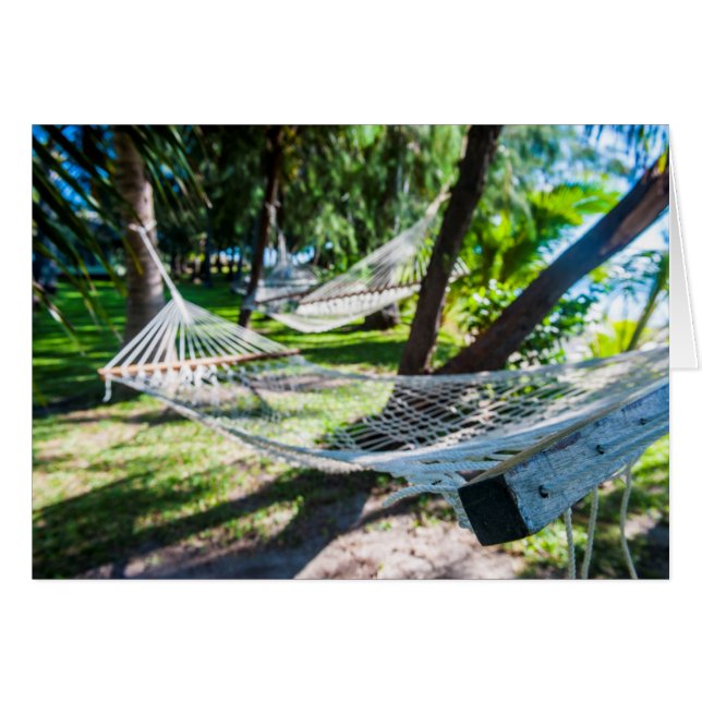 Hamac sur la plage, Fidji (Devant horizontal)