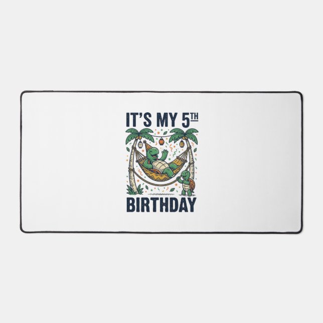 Hamac Tortue 5ème Anniversaire Gravure Vintage Des (Recto)