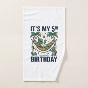 Hamac Tortue 5ème Anniversaire Gravure Vintage Des