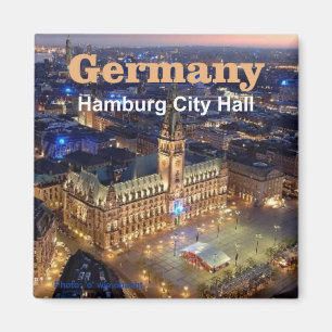 Hambourg Allemagne Voyage Photo Souvenir Magnets