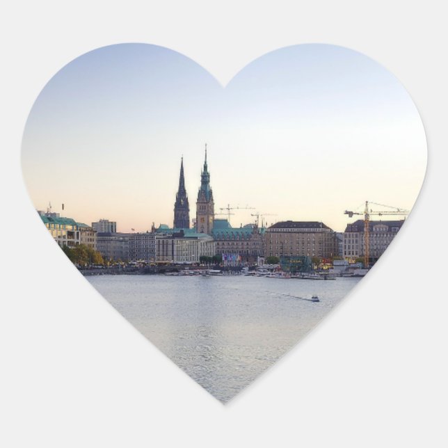 Hambourg Autocollant Port de Sticker (Devant)