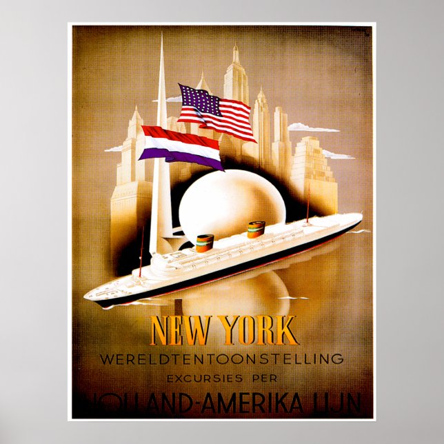 Hamburg-Amerika Line  ~ Poster (Devant)