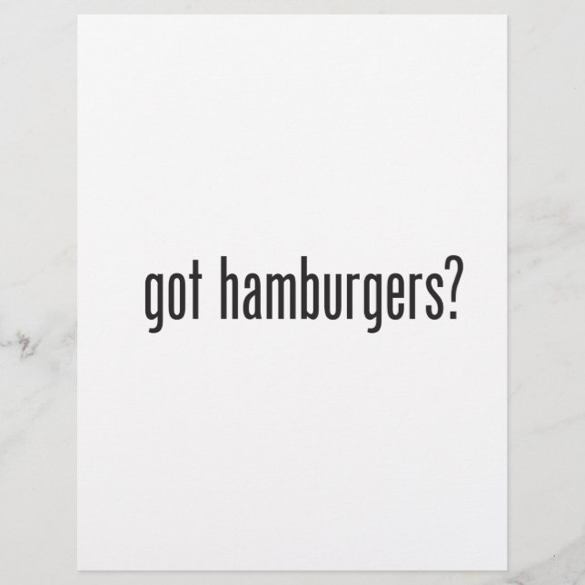 hamburgers (Devant)