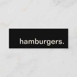 hamburgers. carte punch fidélité