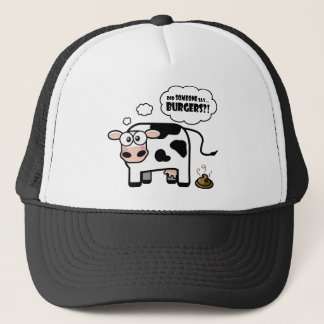 Hamburgers ? ! Casquette drôle de vache