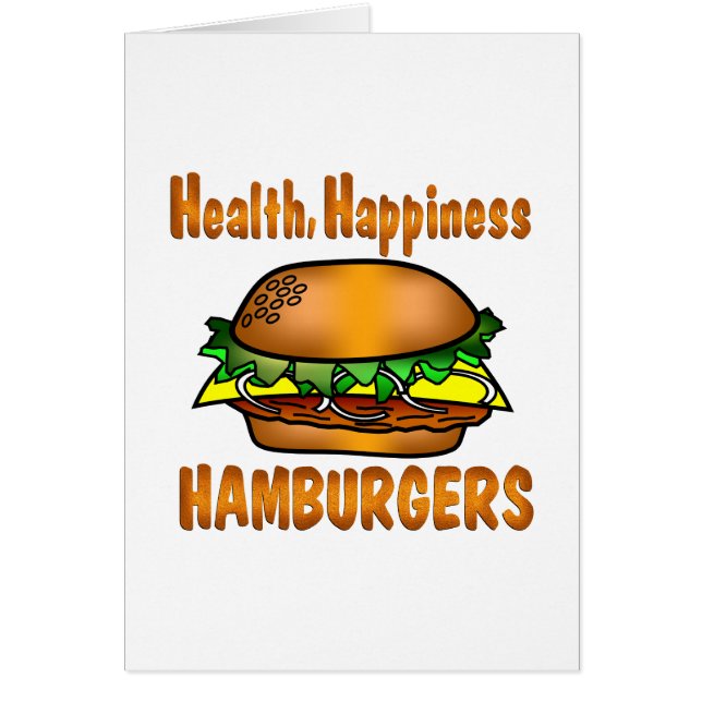 Hamburgers de bonheur de santé (Devant)