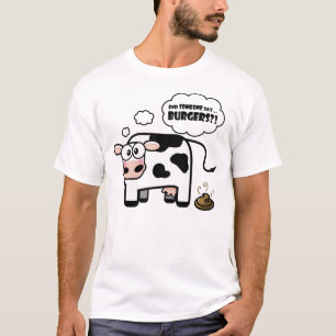 Hamburgers ? ! T-shirt drôle de vache