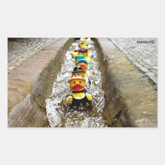 HAMbWG - Autocollants - Canards en caoutchouc (Devant)