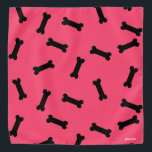 HAMbWG - Bandana - Os de chien noir avec n'importe<br><div class="desc">HAMbyWhiteGlove - Doggy Bones Bandana - L'arrière - plan peut être n'importe quelle couleur ! choisissez de personnaliser !</div>