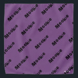 HAMbWG - Bandana - Vos mots ou votre nom<br><div class="desc">HAMbyWhiteGlove - Vos mots avec n'importe quel arrière - plan couleur!</div>