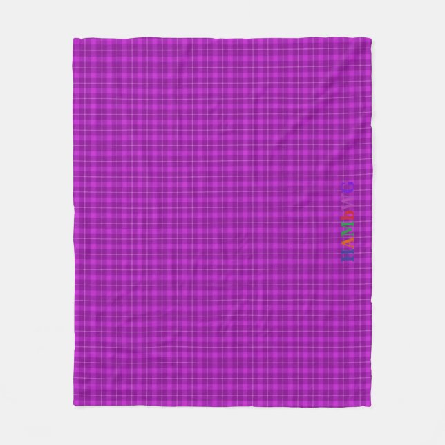 HAMbWG Couverture polaire - Plaid violet (Devant)