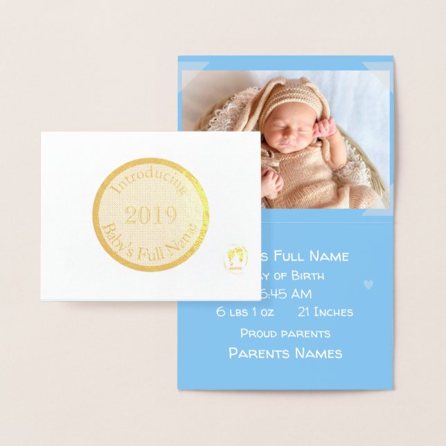 HAMbWG - Faire-part de naissance pour bébé (Affichage)