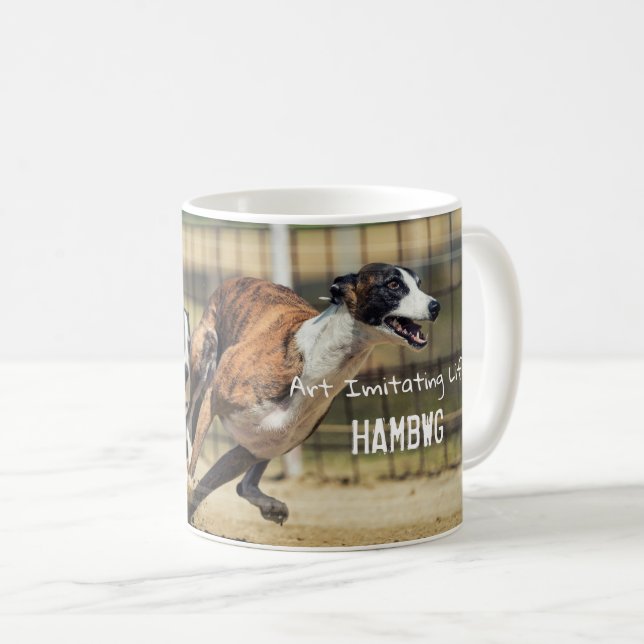HAMbWG - Mug de café - Course de chien (Devant droit)