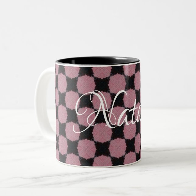 HAMbWG - Mug de café - rose et noir (Devant gauche)
