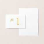 HAMbWG - Numéro de table dans Foil<br><div class="desc">HAMbWG - Les cartes à fioul ajoutent une touche de qualité à votre table lors de votre événement spécial. Ajoutez simplement le numéro dans la zone de texte et choisissez la feuille de couleur de votre choix. Une nouvelle carte doit être créée pour chaque numéro de table.</div>