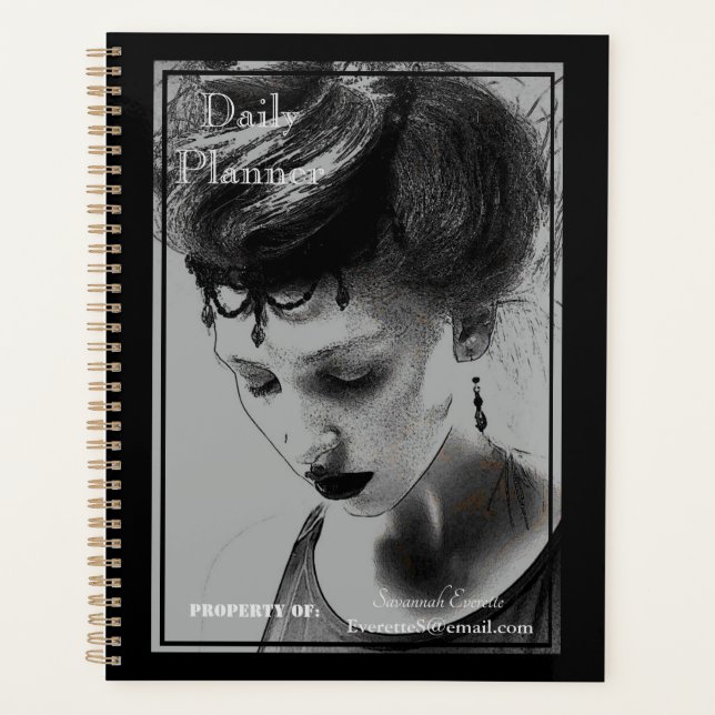 HAMbWG - Photo Daily Planner - Mode gothique (Devant)