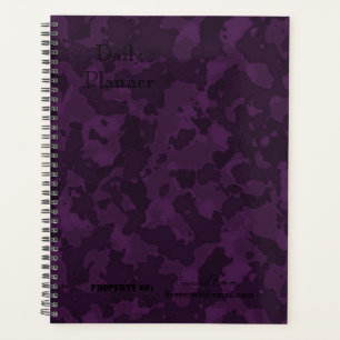 HAMbWG - Planificateur quotidien camouflage violet