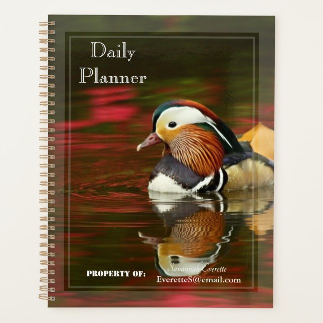 HAMbWG - Planificateur quotidien - Petit colvert (Devant)