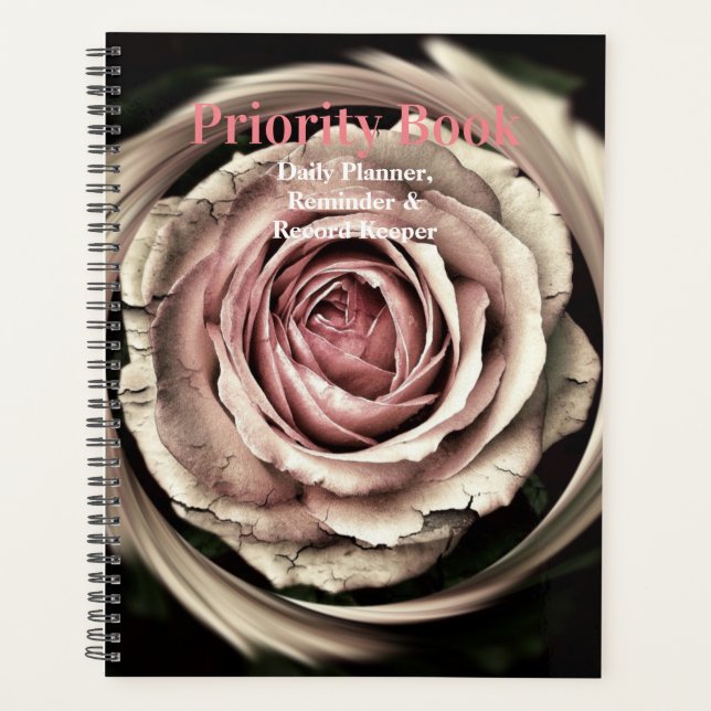 HAMbWG - Planificateur quotidien - Rose vintage (Devant)