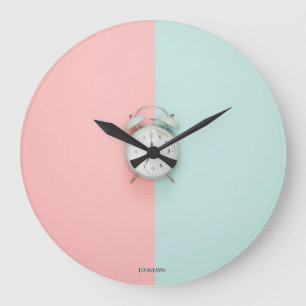 HAMbWG rose n menthe avec horloge d'alarme sur hor