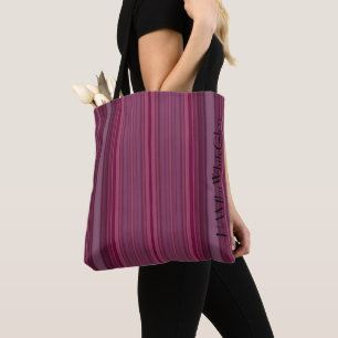 HAMbWG - Sac cabas - Rayures dégradées rubis