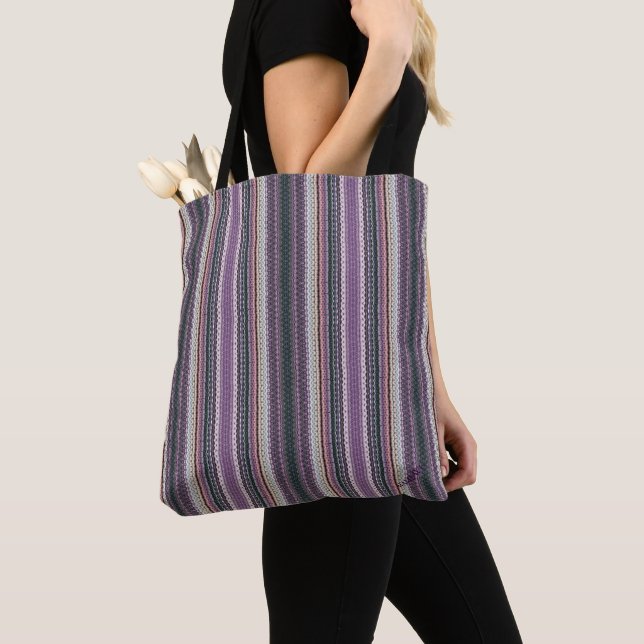 HAMbWG - Sac fourre-tout - Image tissée violette/v (De près)