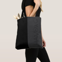 HAMbWG - Sac fourre-tout - noir et gris avec logo 