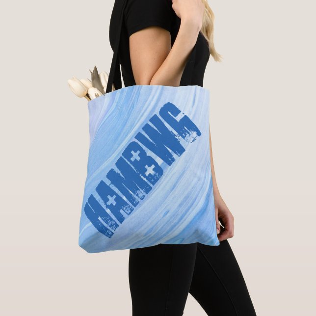 HAMbWG - Sac fourre-tout - Tourbillon Violet Argen (De près)