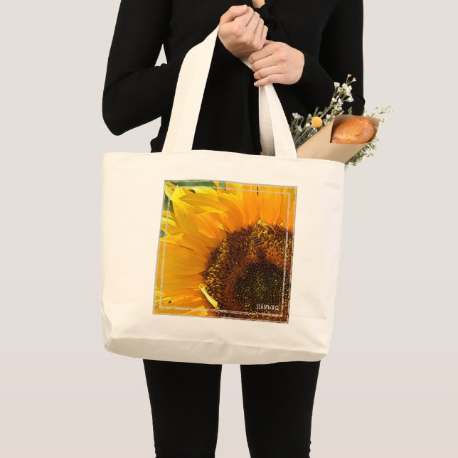 HAMbWG - Sac fourre-tout - Tournesol peint (Devant (produit))