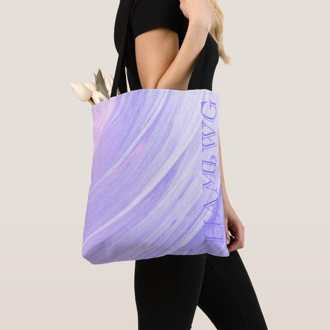 HAMbWG - Sac fourre-tout - Volet violet avec HAMbW (De près)