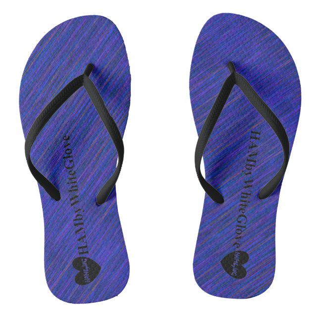 HAMbWG - Sangle fine - Tongs - Mélange bleu royal (Semelle)