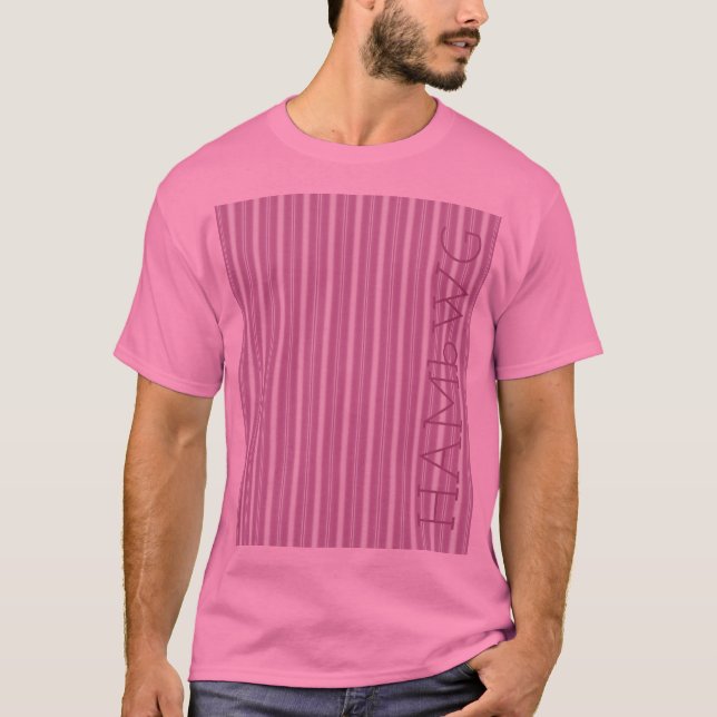 HAMbWG - T-shirt - bande rose (Devant)