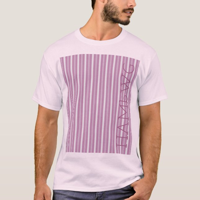 HAMbWG - T-shirt - bande rose (Devant)