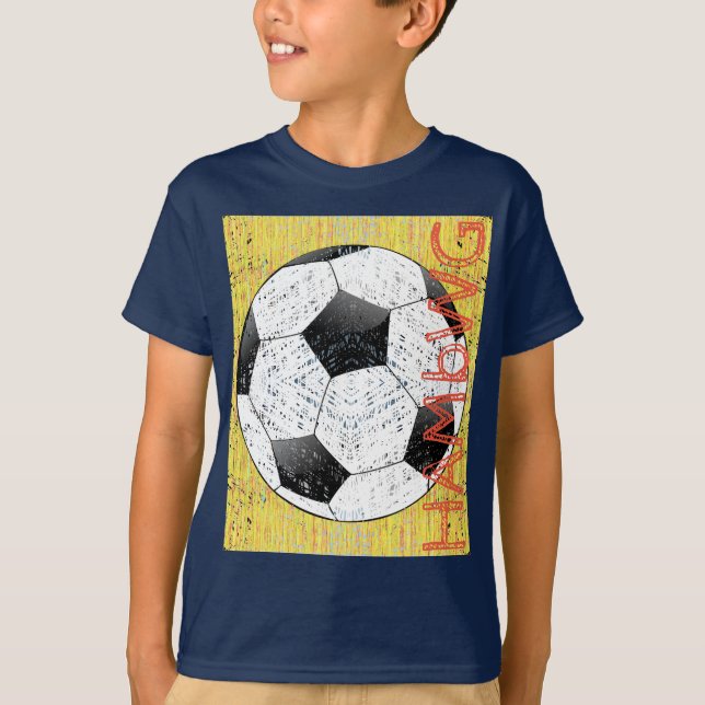 HAMbWG - T-shirt pour enfants - balle de football (Devant)