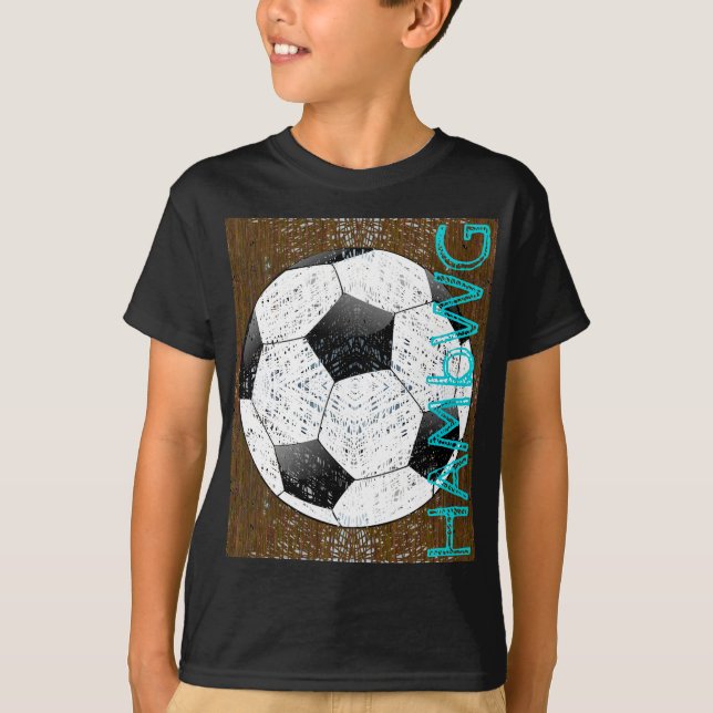 HAMbWG - T-shirt pour enfants - balle de football (Devant)
