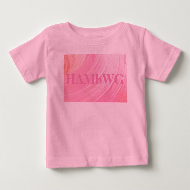 HAMbWG - T-shirt pour enfants - Pink Swirl w Logo (Devant)