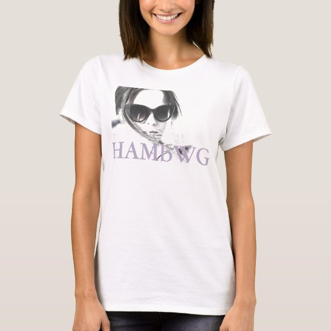 HAMbWG - T-Shirts - HAMbWG B W Face avec logo 4 (Devant)