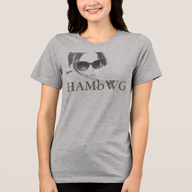 HAMbWG - T-Shirts - HAMbWG B W Face avec logo 4 (Recto)