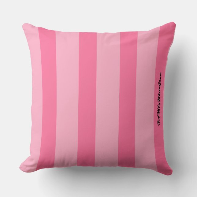 HAMbWG Vanity Coussin - Ajouter un nom - Bande ros (Recto)