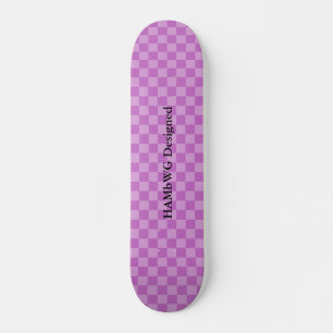 HAMbyWG Conçu - Skateboard - Lilac Checker