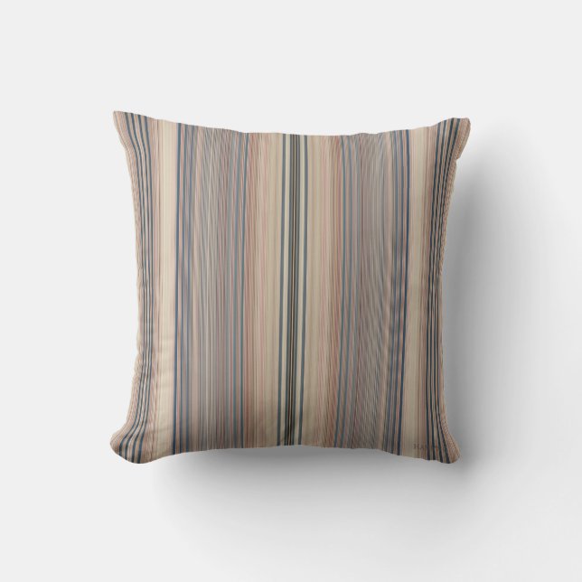 HAMbyWG - Coussin - Bandes beiges pâles (Recto)