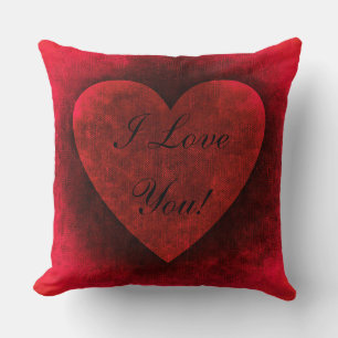 HAMbyWG - Coussins - Je t'aime ! Coeur rouge