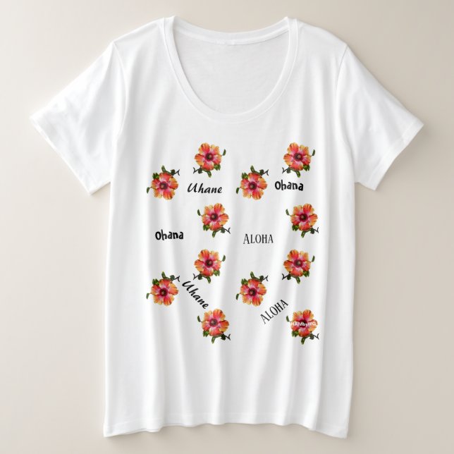 HAMbyWG Hawaiin Hibiscus Aloha Flower Top (Design devant)