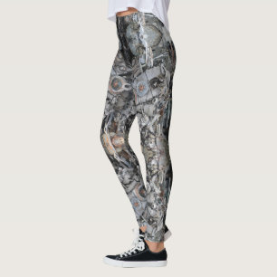 HAMbyWG - Legging - Motif Pièces Moteur