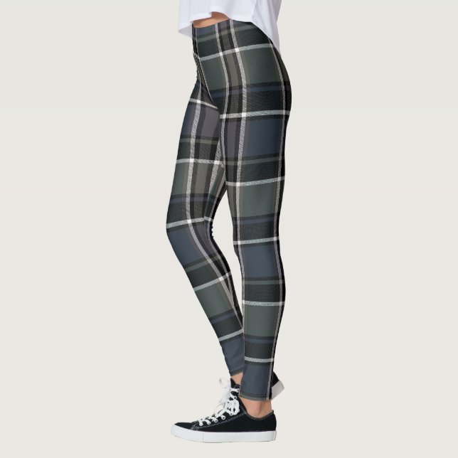 HAMbyWG - Leggings - Grand Plaid gris (Gauche)