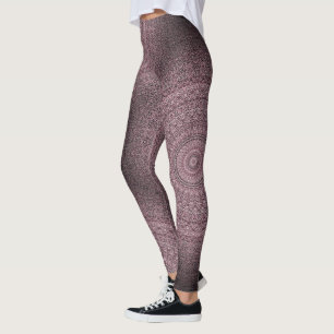 HAMbyWG - Leggings - Mandala rose pâle