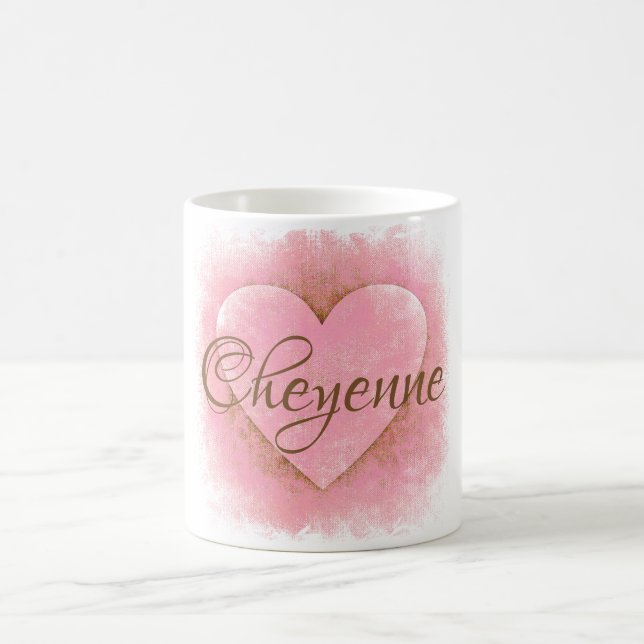 HAMbyWG - Mug de café - Coeur rose (Centre)