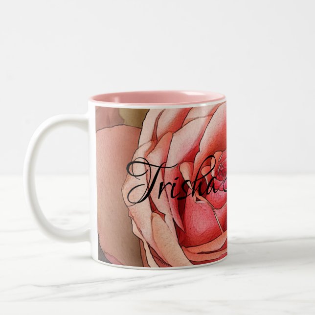 HAMbyWG - Mug de café - Rose de pêche (Gauche)