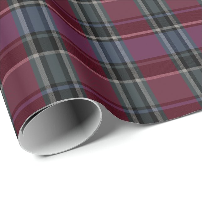 HAMbyWG - Papier cadeau - 30x6 Marron/Acier à carr (Coin rond)