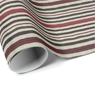 HAMbyWG - Papier cadeau - Allumettes Rouge Noir Os